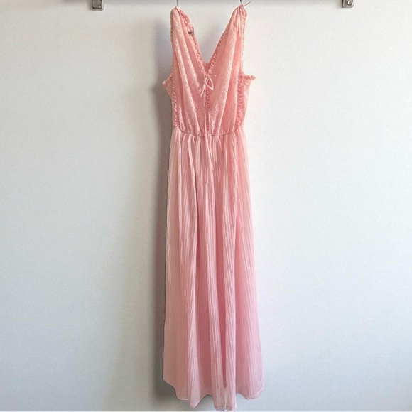 Vintage Other - Vintage 1950s GM Brand Maxi Nightgown Dress in Blush Pink size Medium